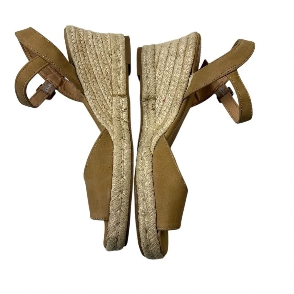 Tommy Bahama Caisy Tan Nubuck Wedge Espadrilles Sandals Size‎ 8.5